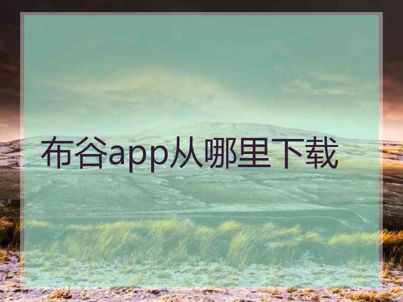 布谷app从哪里下载