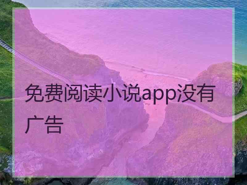 免费阅读小说app没有广告