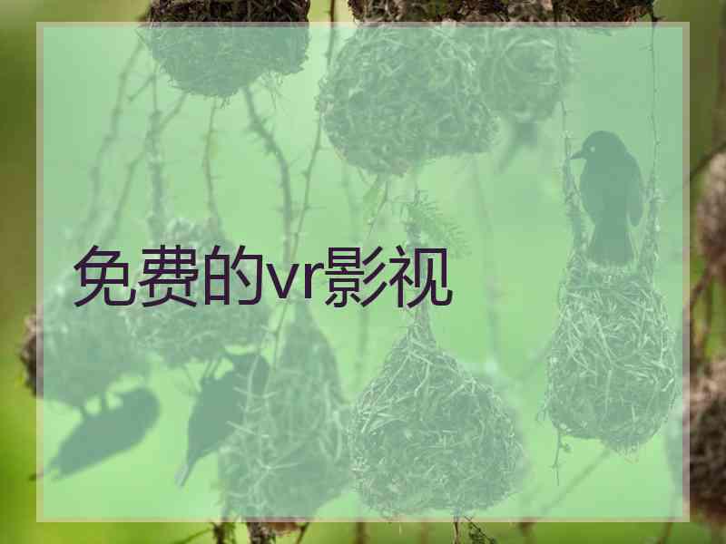 免费的vr影视